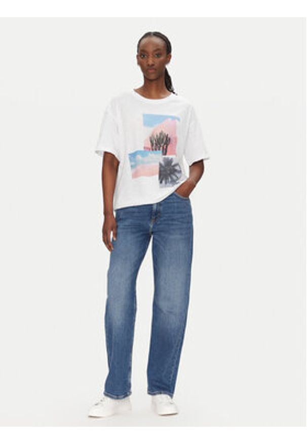 BOSS T-Shirt C_Eband_4 50540433 Biały Relaxed Fit. Kolor: biały. Materiał: bawełna