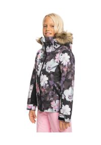 Roxy - Kurtka snowboardowa dziecięca ROXY Jet Ski Girl. Kolor: czarny. Sport: snowboard