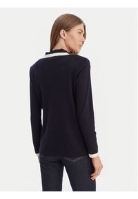 Luisa Spagnoli Kardigan Meridien 100357 Granatowy Regular Fit. Kolor: niebieski. Materiał: wełna #3