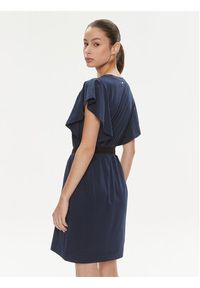 Liu Jo Sukienka codzienna TA4249 JS088 Granatowy Regular Fit. Okazja: na co dzień. Kolor: niebieski. Materiał: bawełna. Typ sukienki: proste. Styl: casual #2