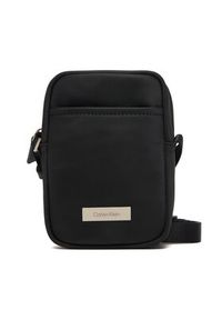 Calvin Klein Saszetka Sleek Slim Reporter LV04D3233G Czarny. Kolor: czarny. Materiał: materiał #2