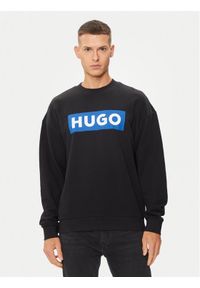 Hugo Bluza Niero 50522375 Czarny Regular Fit. Kolor: czarny. Materiał: bawełna