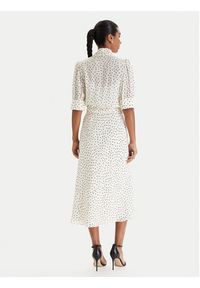 Luisa Spagnoli Sukienka koszulowa Pinasca 542839 Écru Regular Fit. Materiał: wiskoza. Typ sukienki: koszulowe #4
