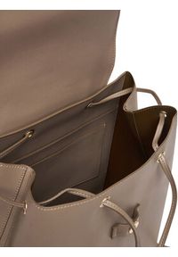 Calvin Klein Plecak Foil Logo Large Flap Backpack LV04F3505G Brązowy. Kolor: brązowy. Materiał: skóra #3