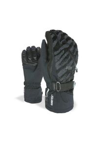 Rękawice nerciarskie damskie Level Bliss I-Crystal Gore-Tex. Kolor: czarny, szary, wielokolorowy. Technologia: Gore-Tex