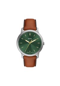 Fossil Zegarek Minimalist FS6094 Brązowy. Kolor: brązowy #1