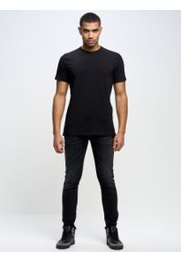 Big-Star - Koszulka męska z bawełny supima Supiclassic 906. Kolor: czarny. Materiał: bawełna. Długość: długie. Styl: klasyczny #1
