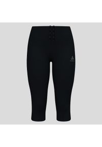 Legginsy 3/4 do biegania damskie Odlo ESSENTIAL. Kolor: czarny