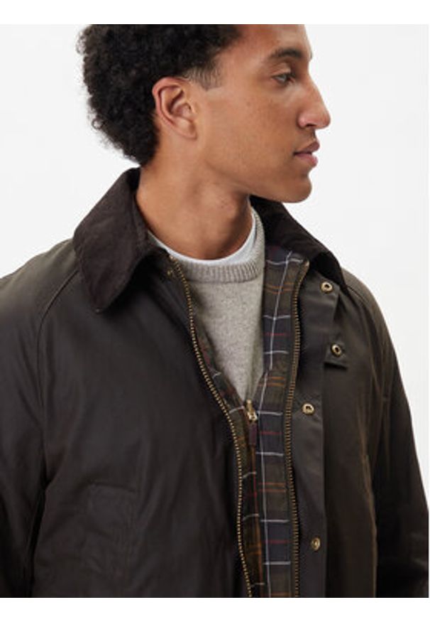 Barbour Kurtka przejściowa Ashby MWX0339OL71 Zielony Regular Fit. Kolor: zielony. Materiał: bawełna
