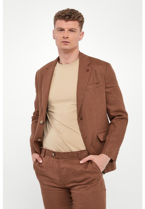 Liu Jo - Marynarka męska lniana LIU JO. Materiał: len