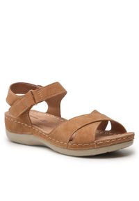 Clara Barson Sandały WSS20580-01 Brązowy. Kolor: brązowy. Materiał: skóra #1