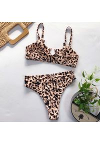 Intica - Strój kąpielowy dwuczęściowy z ozdobnym kółkiem na lato Antra. Kolor: czarny. Materiał: materiał #10