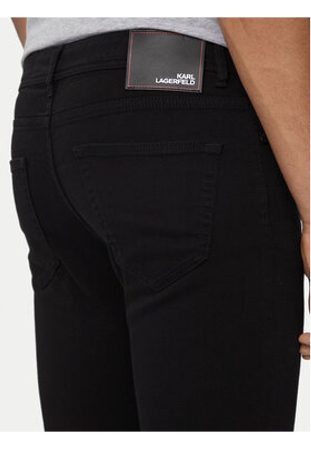 Karl Lagerfeld - KARL LAGERFELD Jeansy 265840 543862 Czarny Slim Fit. Kolor: czarny