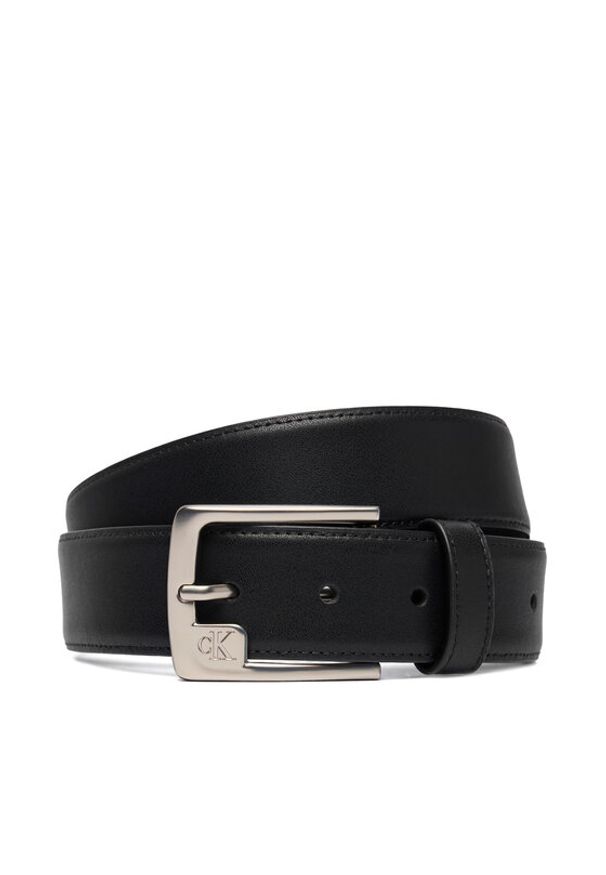 Calvin Klein Pasek Męski Ssnl Mono Frame Buckle 35Mm LV04D7040G Czarny. Kolor: czarny. Materiał: skóra