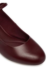 TOMMY HILFIGER - Tommy Hilfiger Czółenka Heeled Maryjane Buckle FW0FW09347 Bordowy. Kolor: czerwony. Materiał: skóra #5