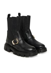 Love Moschino - LOVE MOSCHINO Sztyblety JA24105G1NIA000036 Czarny. Kolor: czarny. Materiał: skóra