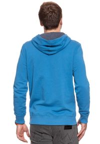 Mustang - MUSTANG BLUZA Logoprint Hoodie DEEP WATER 1007259 5392. Typ kołnierza: kaptur. Wzór: nadruk #6