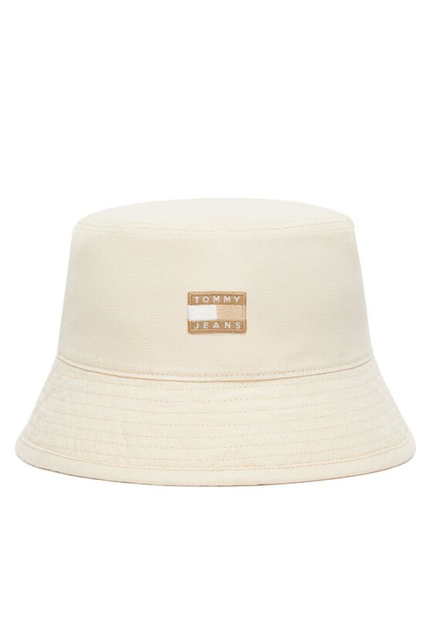 TOMMY HILFIGER - Tommy Hilfiger Kapelusz Heritage Bucket AW0AW17581 Beżowy. Kolor: beżowy. Materiał: materiał, bawełna