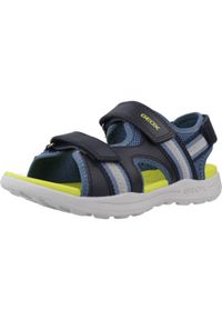 Sandały Geox Model J Vaniett Boy Kolor Niebieski. Kolor: niebieski. Materiał: syntetyk, tkanina. Sezon: lato