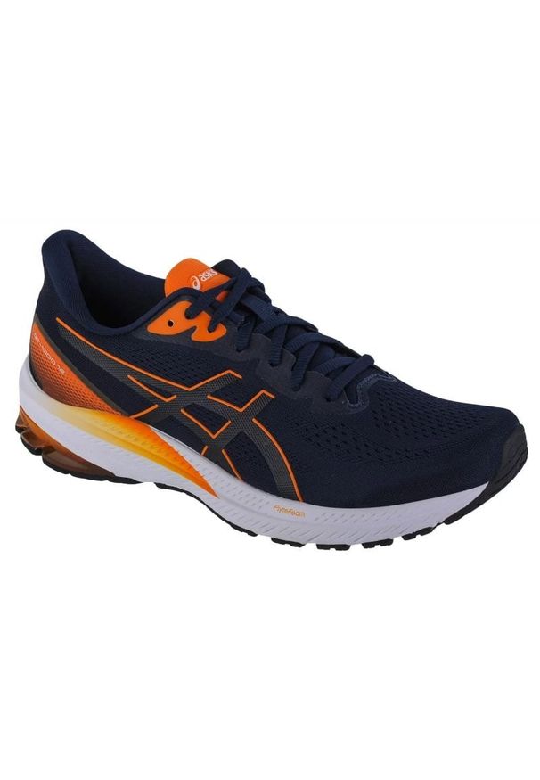 Buty Asics GT-1000 12 M 1011B631-402 niebieskie. Kolor: niebieski. Szerokość cholewki: normalna. Obcas: na obcasie. Wysokość obcasa: średni. Sport: fitness