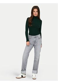 only - ONLY Golf Karol 15165075 Zielony Slim Fit. Typ kołnierza: golf. Kolor: zielony. Materiał: wiskoza #2