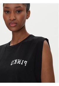 Pinko - PINKO T-Shirt 104268 A2C0 Czarny Regular Fit. Kolor: czarny. Materiał: bawełna #4