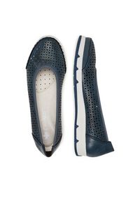 Rieker Baleriny CEO-L3065-14 Granatowy. Kolor: niebieski. Materiał: materiał #2