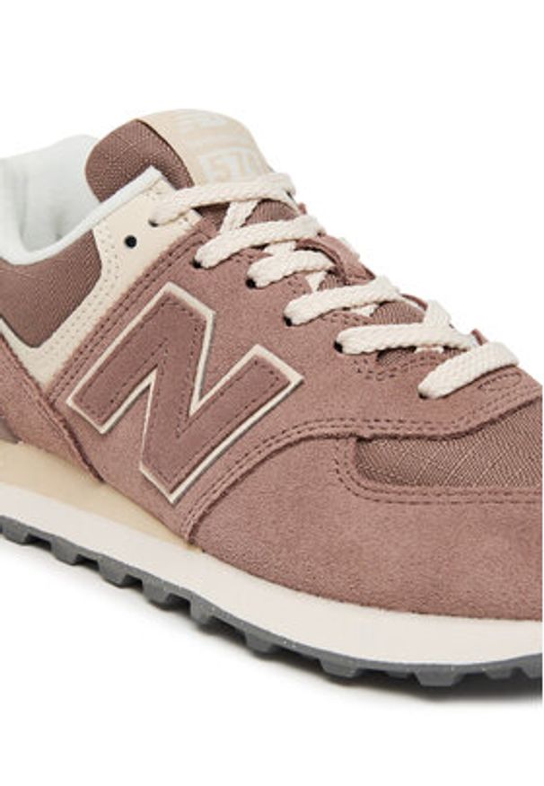 New Balance Sneakersy WL574RTS Brązowy. Kolor: brązowy. Materiał: skóra, zamsz. Model: New Balance 574