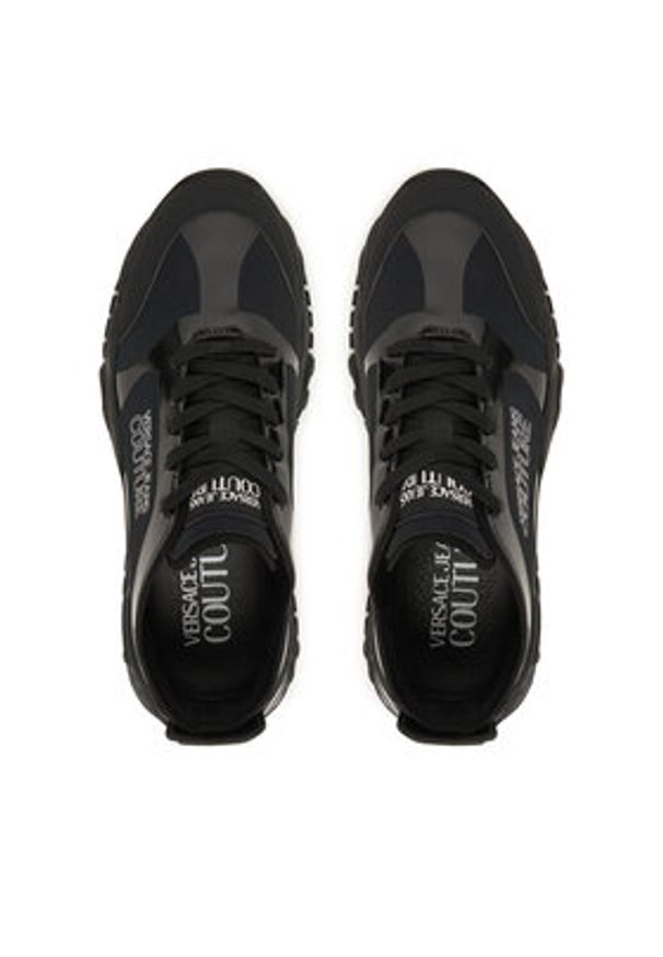 Versace Jeans Couture Sneakersy 79YA3SIB ZSC91 Czarny. Kolor: czarny. Materiał: materiał