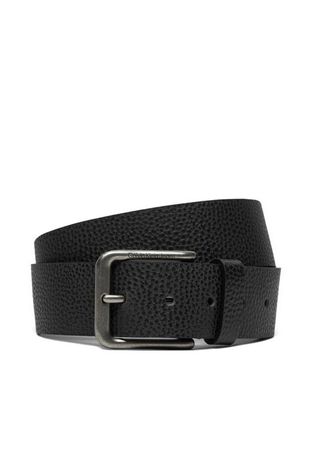 Calvin Klein Jeans Pasek Męski Classic Ro Lthr Belt 40Mm K50K512071 Czarny. Kolor: czarny. Materiał: skóra