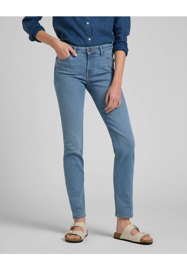 Lee - LEE ELLY DAMSKIE SPODNIE JEANSOWE MID CHARLY L305QDUG 112145003