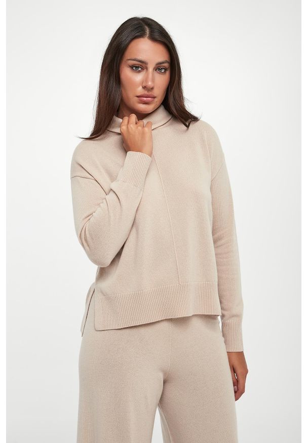 Weekend Max Mara - Golf damski z kaszmirem Scrivia WEEKEND MAX MARA. Typ kołnierza: golf. Materiał: kaszmir