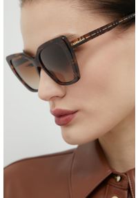 Burberry okulary przeciwsłoneczne damskie kolor brązowy. Kolor: brązowy #4