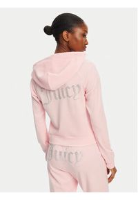 Juicy Couture Bluza Madison JCWA122001 Różowy Slim Fit. Kolor: różowy. Materiał: syntetyk #3