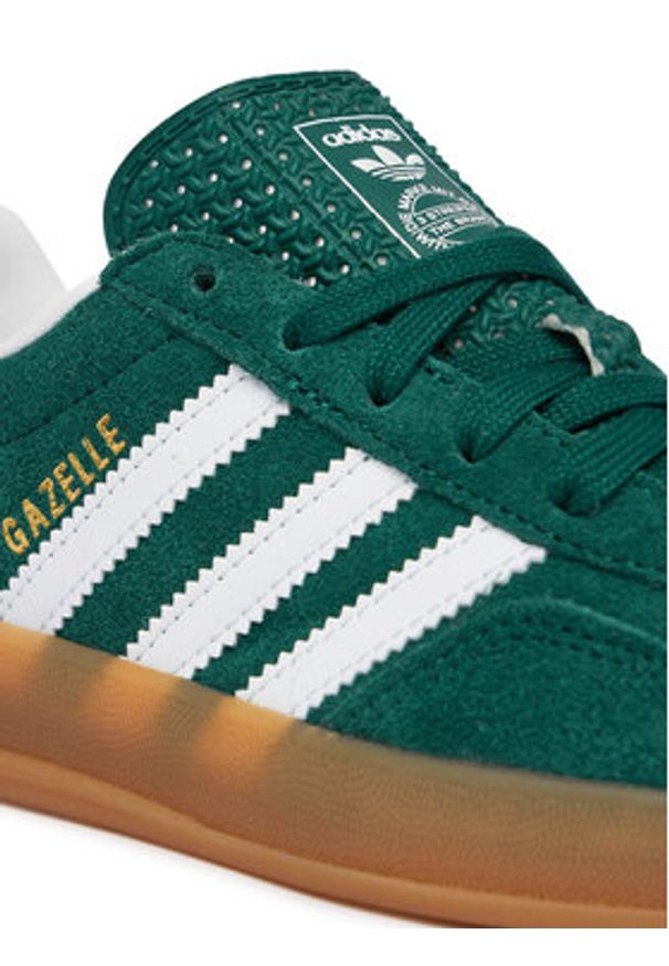 Adidas - adidas Sneakersy Gazelle Indoor IH9134 Zielony. Kolor: zielony. Materiał: skóra, zamsz. Model: Adidas Gazelle