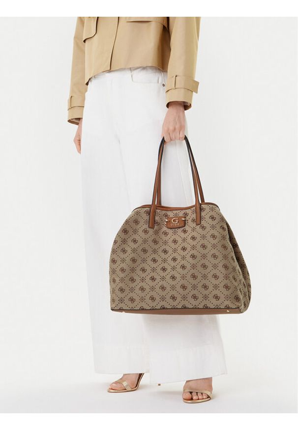Guess Torebka Neda HWJP96 54240 Beżowy. Kolor: beżowy
