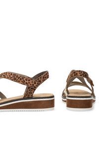 Rieker Sandały V3663-24 Brązowy. Kolor: brązowy. Materiał: syntetyk #8