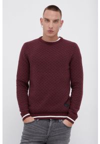 PRODUKT by Jack & Jones - Produkt by Jack & Jones - Sweter z domieszką wełny. Okazja: na co dzień. Kolor: czerwony. Materiał: wełna. Długość rękawa: długi rękaw. Długość: długie. Styl: casual #1