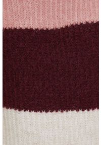 Vero Moda Sweter damski kolor różowy. Kolor: różowy. Materiał: dzianina, poliester