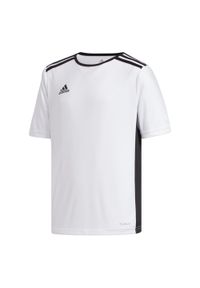 Adidas - Koszulka dla dzieci adidas Entrada 18 Jersey JUNIOR. Kolor: biały, wielokolorowy, czarny. Materiał: jersey