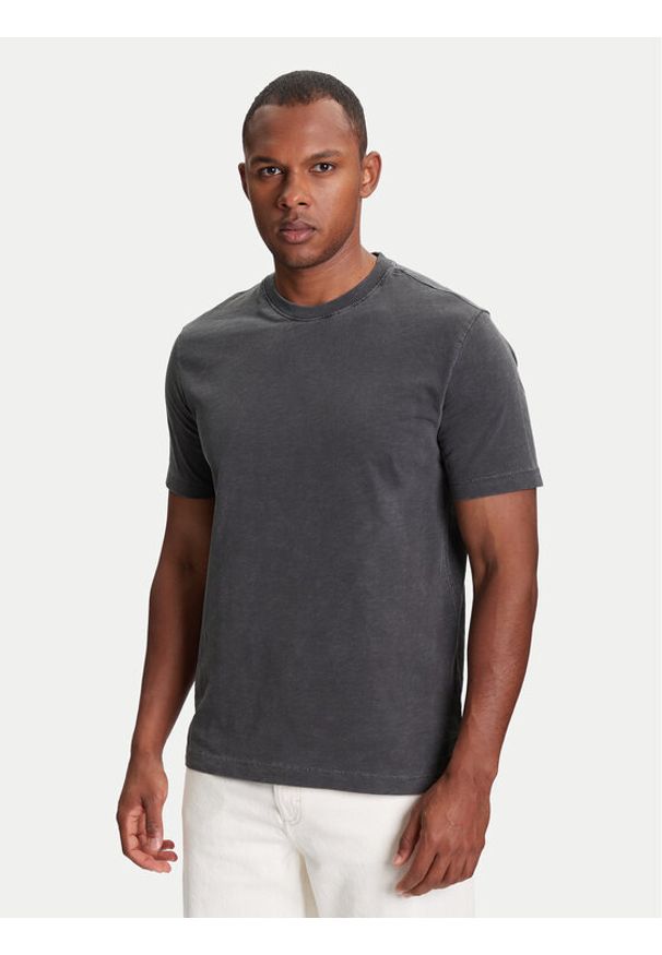 United Colors of Benetton - United Colors Of Benetton T-Shirt 36JGU105U Szary Relaxed Fit. Kolor: szary. Materiał: bawełna