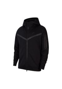 Bluza sportowa damska Nike Tech Fleece Hoodie FZ WR. Typ kołnierza: kaptur. Kolor: brązowy, zielony, wielokolorowy. Materiał: bawełna, poliester