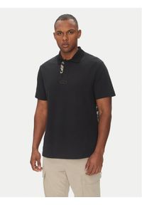 Versace Jeans Couture Polo 78GAG627 Czarny Regular Fit. Typ kołnierza: polo. Kolor: czarny. Materiał: bawełna #1