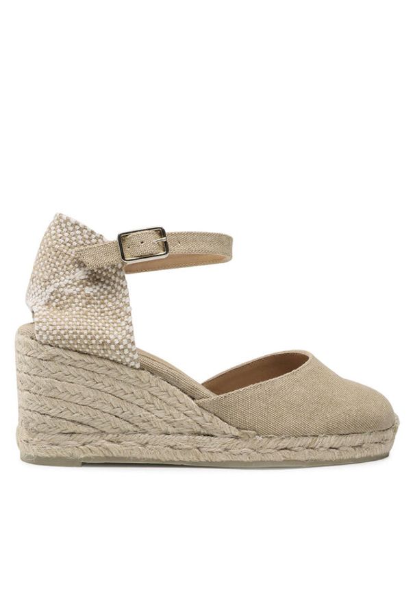 Castañer Espadryle Carol/6/002 021655-2017 Beżowy. Kolor: beżowy. Materiał: materiał