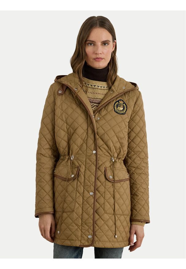 Lauren Ralph Lauren - LAUREN RALPH LAUREN Kurtka przejściowa 297979534002 Brązowy Straight Fit. Kolor: brązowy. Materiał: syntetyk