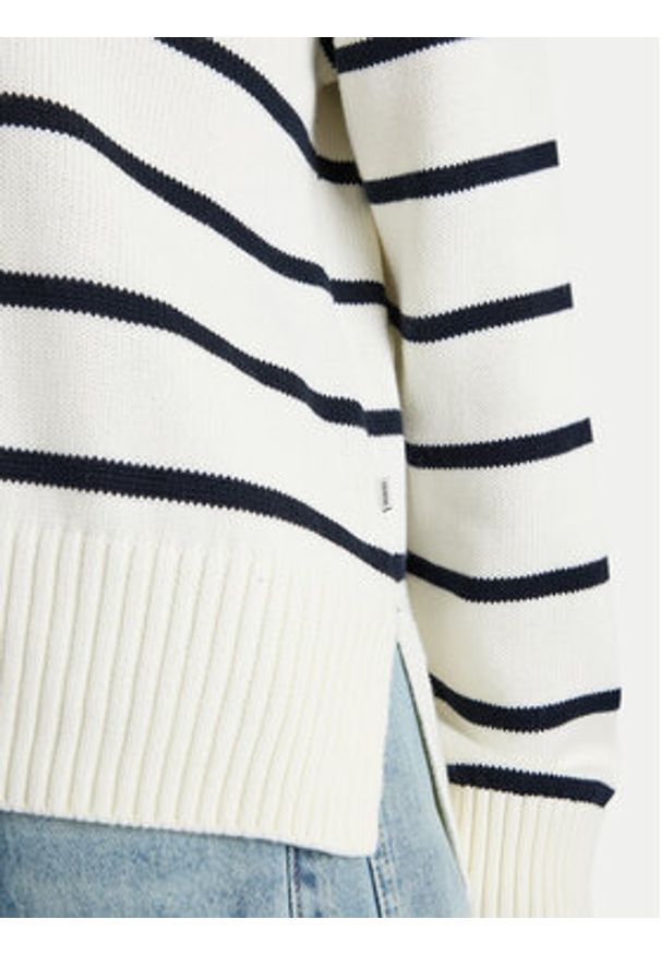 Guess Jeans Sweter W5BR03 Z3HM1 Écru Relaxed Fit. Materiał: bawełna