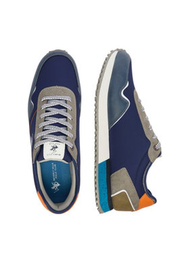 Beverly Hills Polo Club Sneakersy EO-GUIDIO-01 Granatowy. Kolor: niebieski. Materiał: materiał