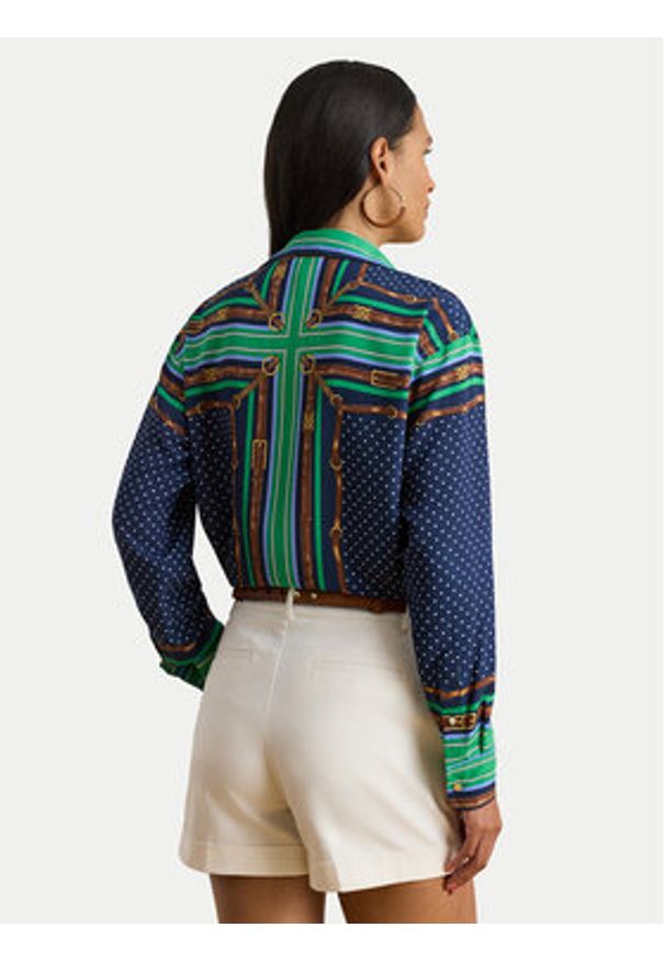 Lauren Ralph Lauren - LAUREN RALPH LAUREN Koszula 200P03687001 Kolorowy Relaxed Fit. Materiał: syntetyk. Wzór: kolorowy