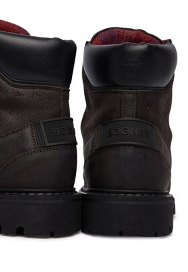 Bogner Trapery Helsinki S 27 12546842 Czarny. Kolor: czarny. Materiał: skóra