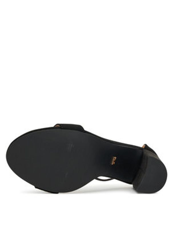 DeeZee Sandały 0812-1 Czarny. Kolor: czarny. Materiał: materiał